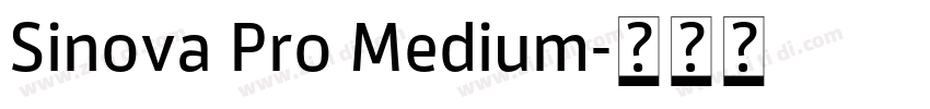 Sinova Pro Medium字体转换